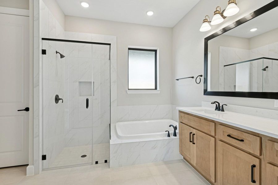 Furnished interior view inside a new home in Grange 45' Homesites, Katy (Image 4).