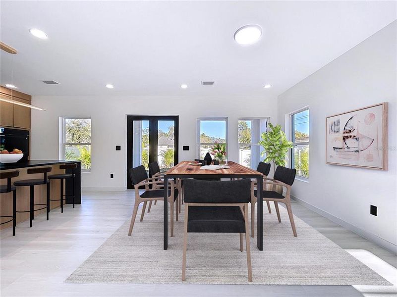 Furnished interior view inside a new home in , St. Petersburg (Image 49).