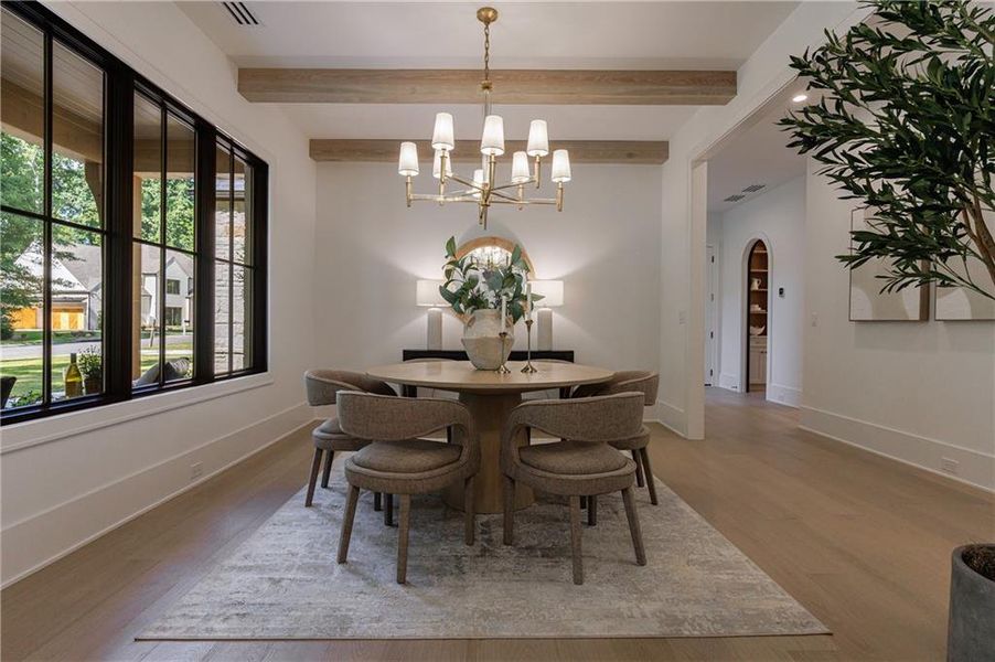 Furnished interior view inside a new home in , Alpharetta (Image 44).