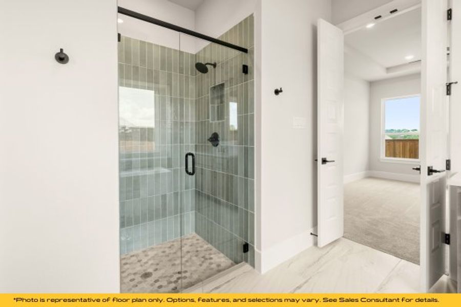Representative furnished interior of a home built from the Taos by Stonefield Homes in Heath Golf and Yacht Club, Rockwall (Image 41).
