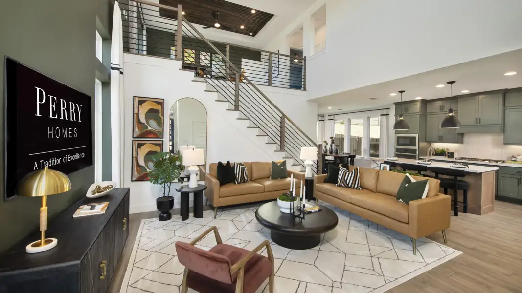 Furnished interior view inside a new home in Easton Park, Austin (Image 3).