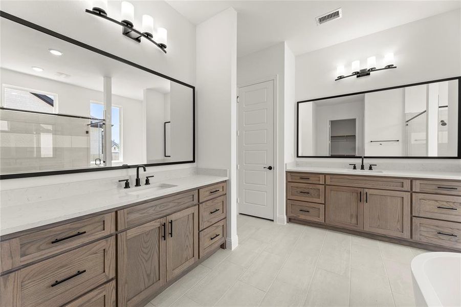 Furnished interior view inside a new home in Painted Tree Woodlands, McKinney (Image 12).