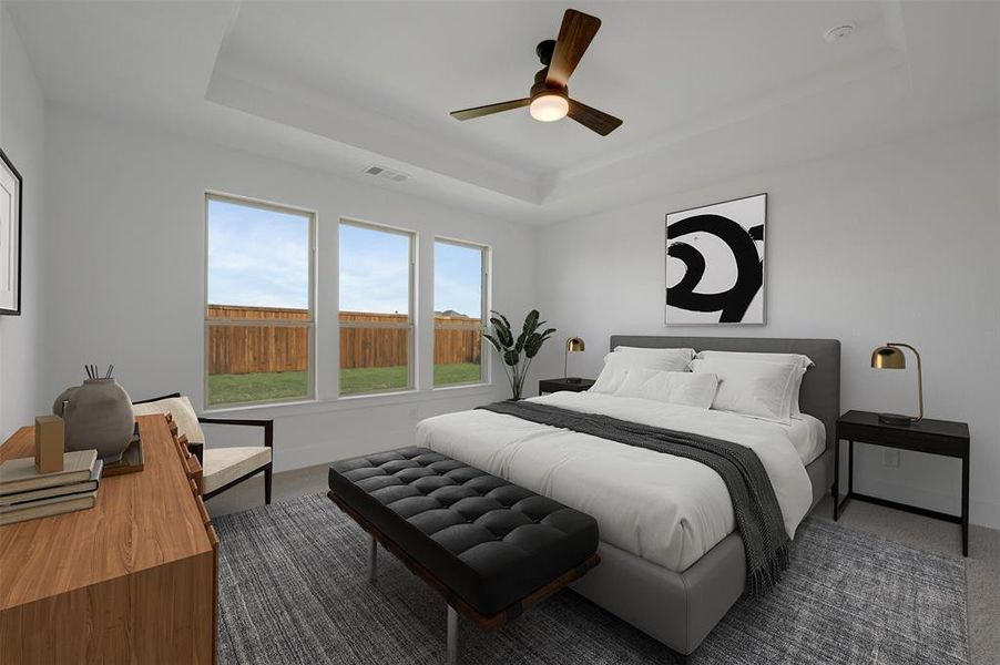 Furnished interior view inside a new home in Wellington, Haslet (Image 14).