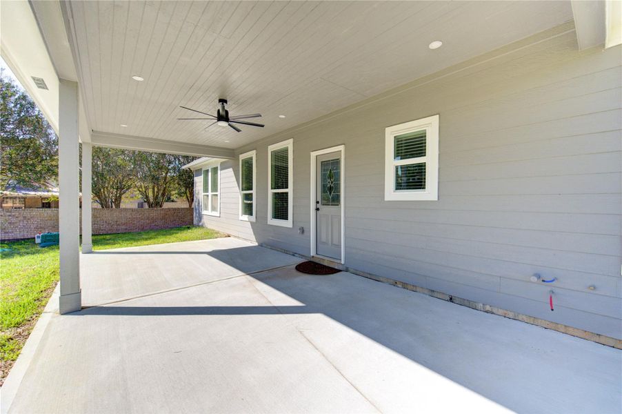 Exterior details and patio area of a home in , Waller (Image 25). Exterior details and patio area of a home in , Waller (Image 25).