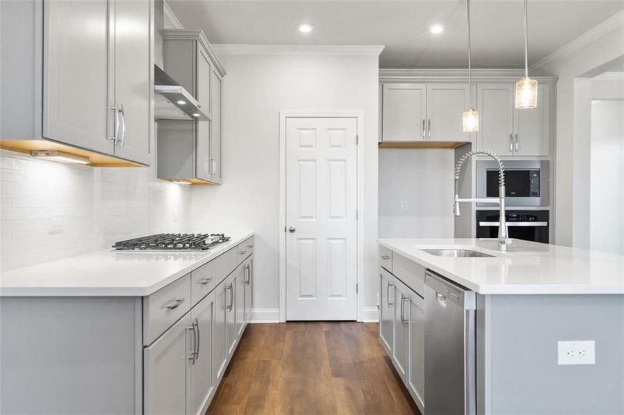 Furnished interior view inside a new home in Wehunt Meadows, Hoschton (Image 47).