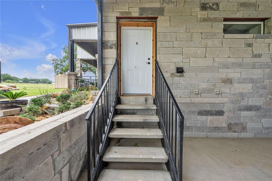Exterior details and patio area of a home in , Azle (Image 23).