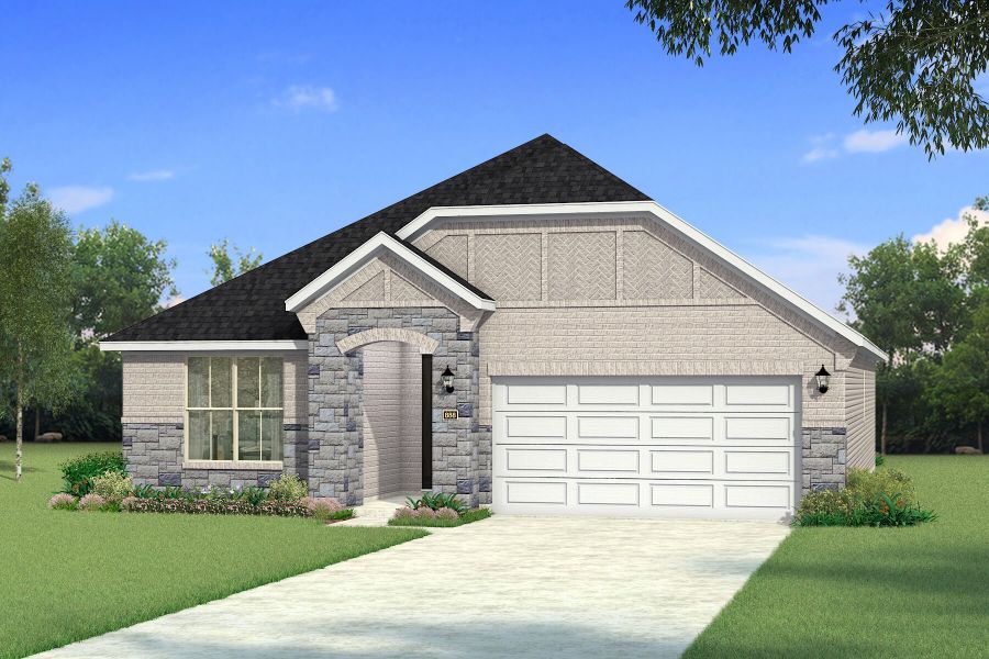 The Sarafina - Old World with Stone Elevation