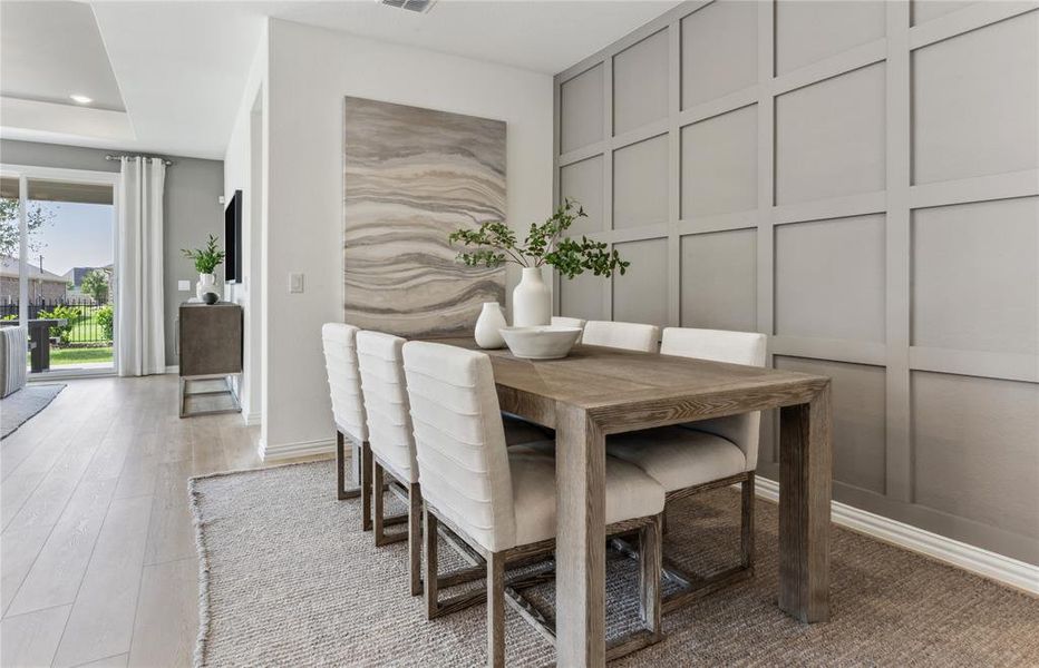 *Model Representation - Dining nook off kitchen