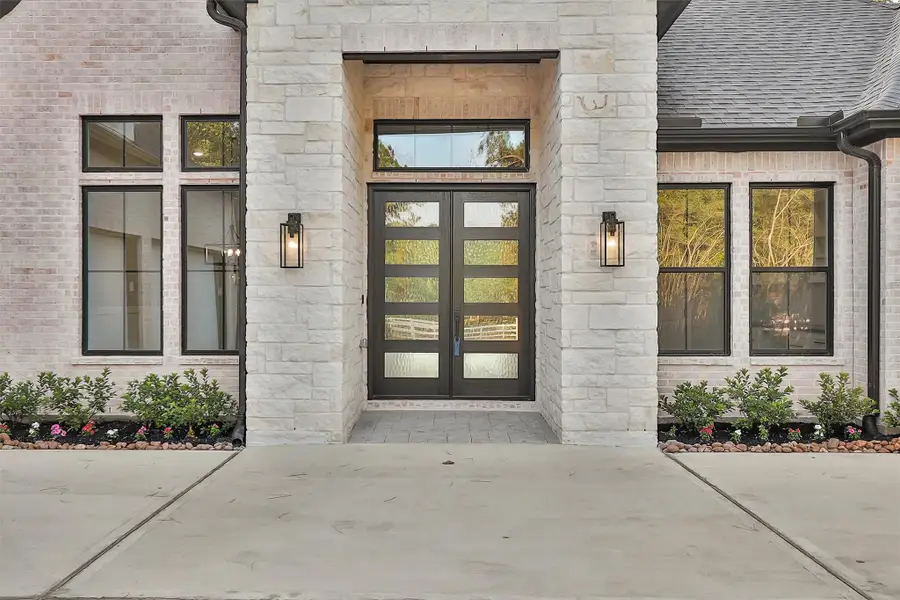 Exterior details and patio area of a home in , Montgomery (Image 4). Exterior details and patio area of a home in , Montgomery (Image 4).