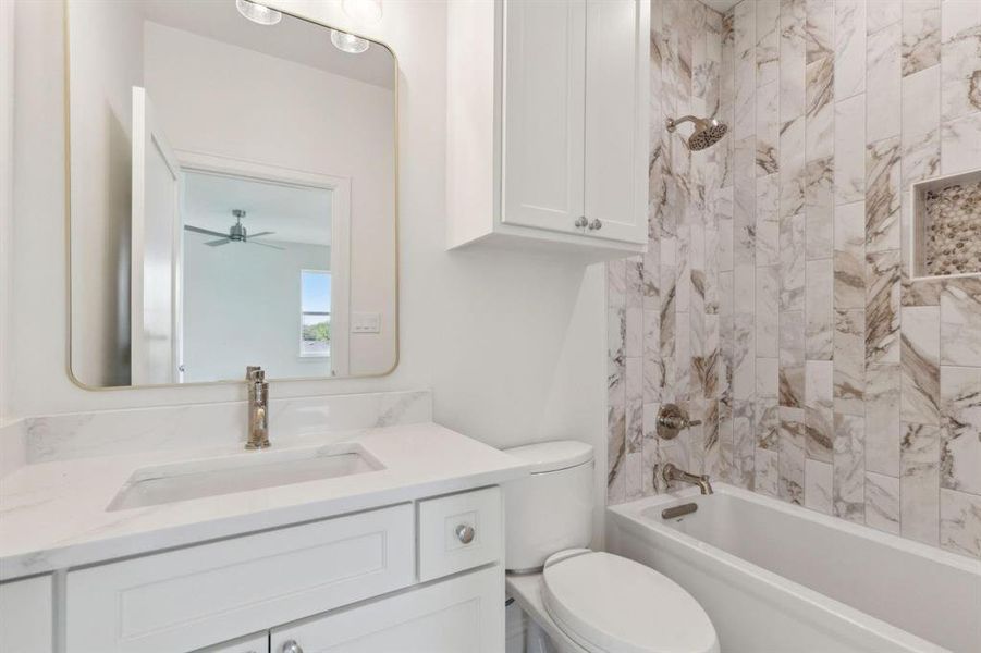 Furnished interior view inside a new home in , Dallas (Image 36).