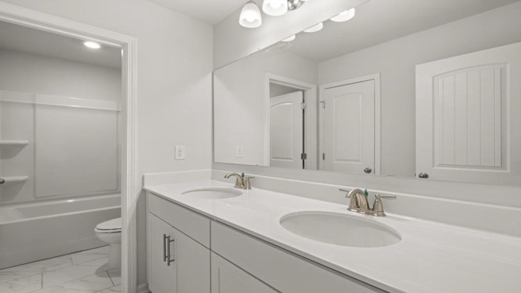 Furnished interior view inside a new home in , Dallas (Image 10).