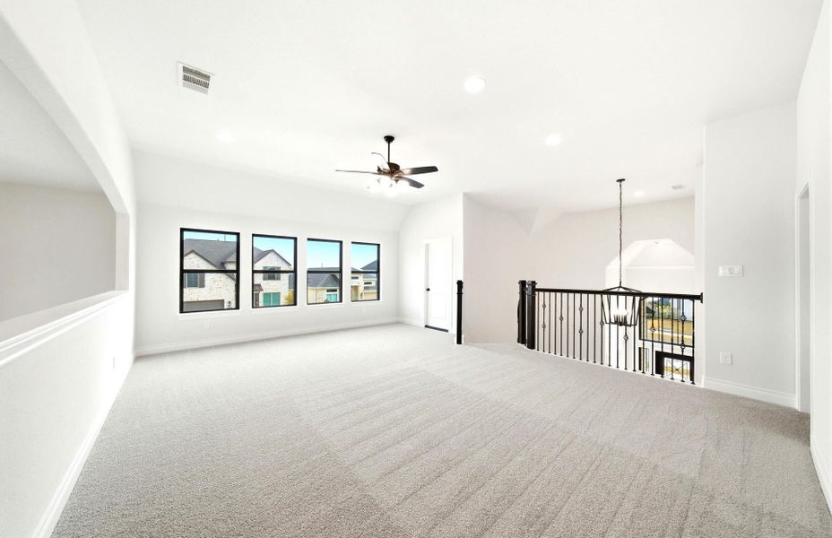 Spacious, unfurnished interior of a new home in Bridgeland 50', Cypress (Image 30). Spacious, unfurnished interior of a new home in Bridgeland 50', Cypress (Image 30).