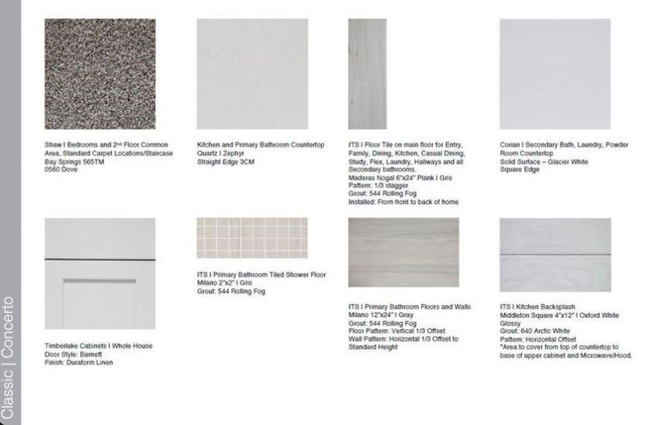Design Selections.  Home  is under construction and selections are subject to change.