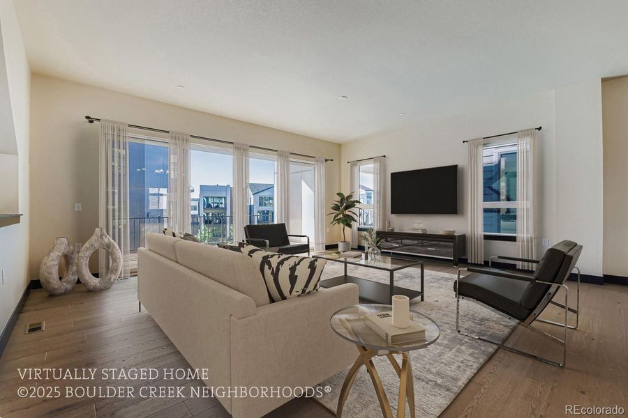 Furnished interior view inside a new home in Baseline, Broomfield (Image 7).