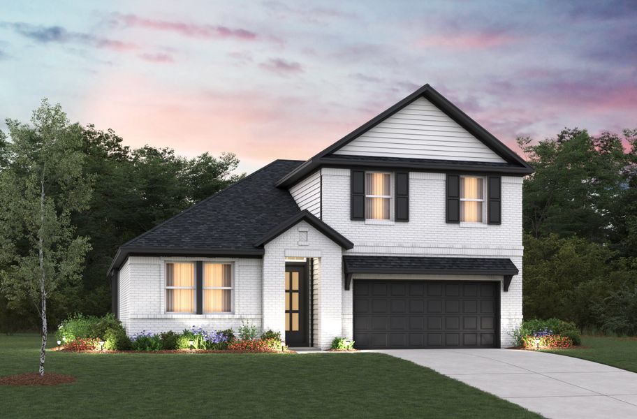 Representative exterior photo of a completed home built from the Berkshire by Beazer Homes in Sorella, Tomball, TX (Image 2).