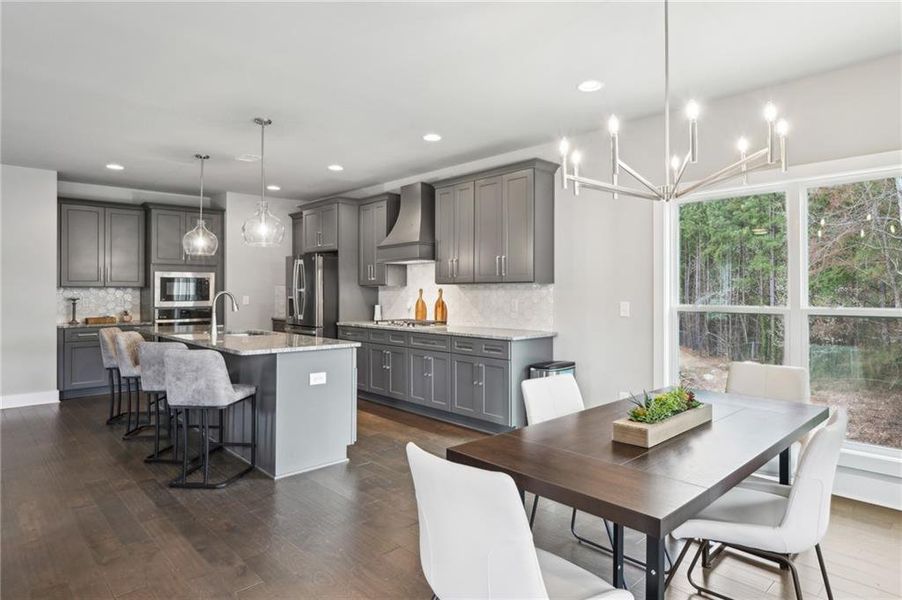 Furnished interior view inside a new home in , Atlanta (Image 10).