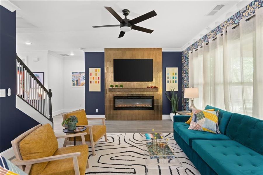 Furnished interior view inside a new home in , Snellville (Image 8).