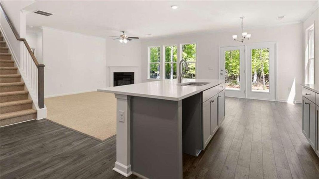 Furnished interior view inside a new home in Wildwood, Covington (Image 9).