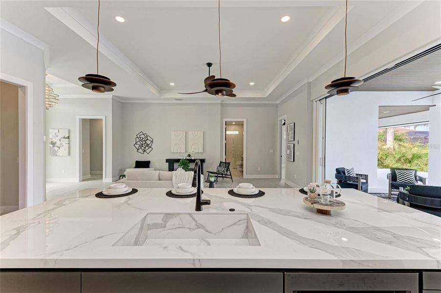 Furnished interior view inside a new home in , Punta Gorda (Image 52). Furnished interior view inside a new home in , Punta Gorda (Image 52).