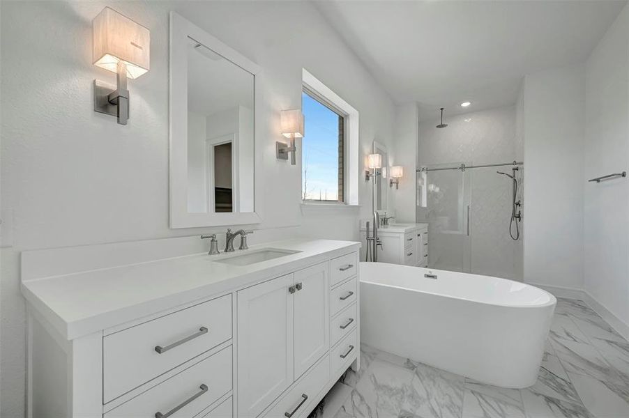 Furnished interior view inside a new home in Wellington, Haslet (Image 9).