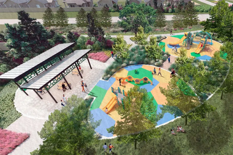 Community amenities in Creekland Village at Bridgeland, Cypress (Image 17). Community amenities in Creekland Village at Bridgeland, Cypress (Image 17).