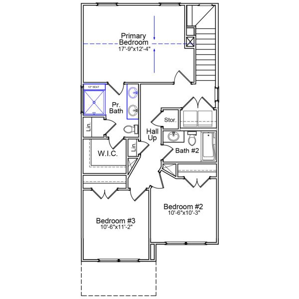 2D floor plan layout of this home in Ellington, Elgin, SC (Image 3).