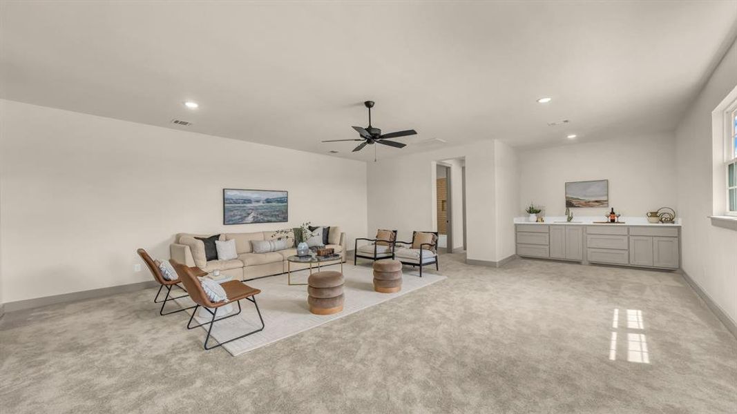 Furnished interior view inside a new home in , Aledo (Image 17).