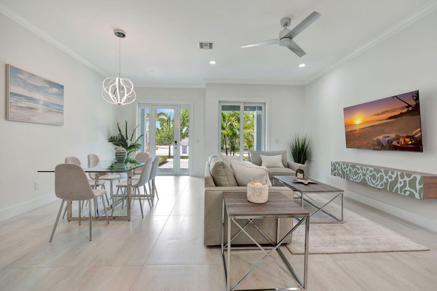 Furnished interior view inside a new home in , Stuart (Image 3).