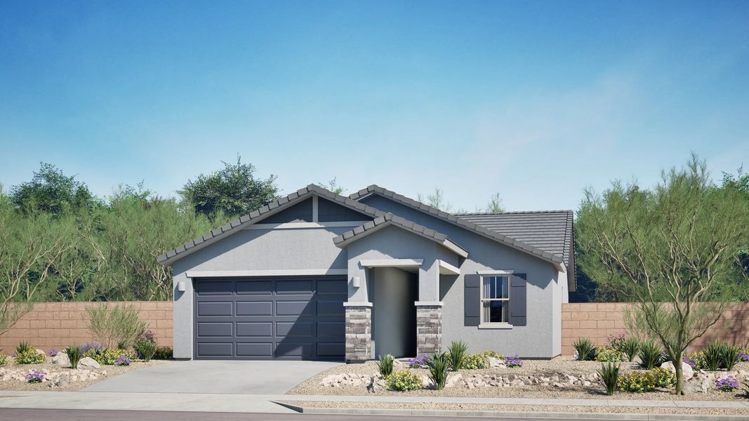 Home exterior render streetview Home exterior render streetview