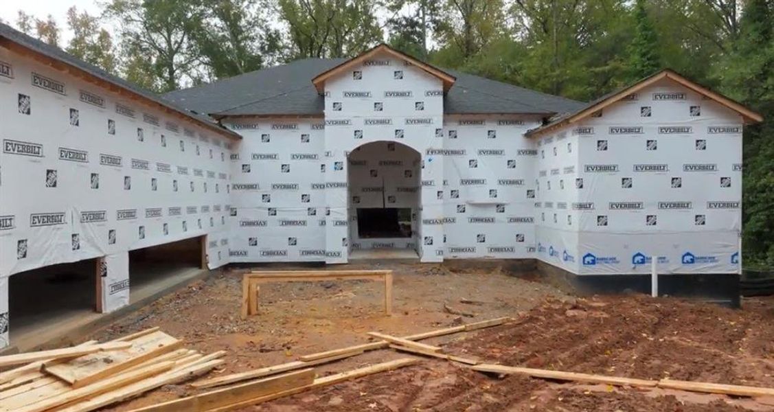In-progress construction of a new home in , Mableton, GA (Image 2).