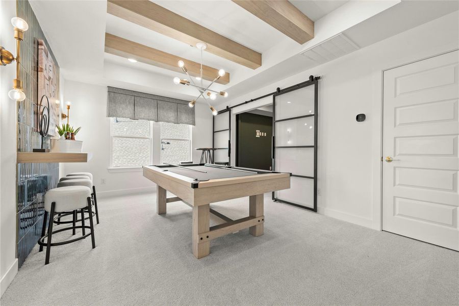 Furnished interior view inside a new home in The Trails, New Caney (Image 10). Furnished interior view inside a new home in The Trails, New Caney (Image 10).