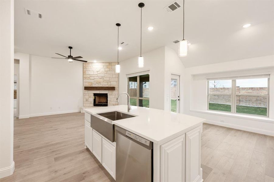 Furnished interior view inside a new home in Villages of Hurricane Creek, Anna (Image 7).