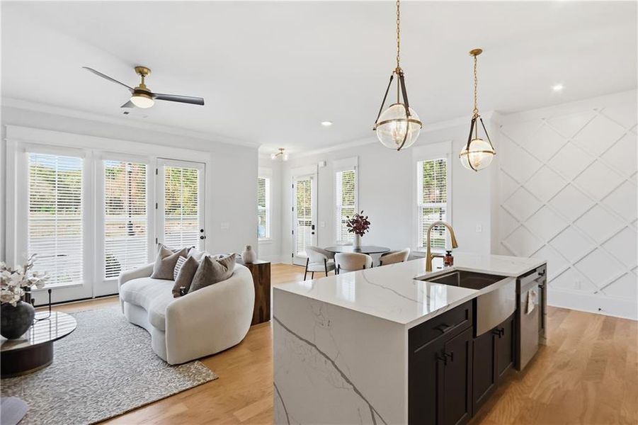 Furnished interior view inside a new home in , Braselton (Image 5). Furnished interior view inside a new home in , Braselton (Image 5).