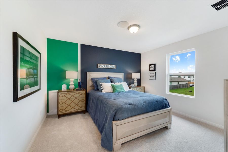 Furnished interior view inside a new home in Sweetgrass Village, Crosby (Image 3).