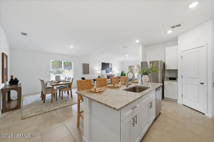 Furnished interior view inside a new home in Azalea Creek, Jacksonville (Image 37).