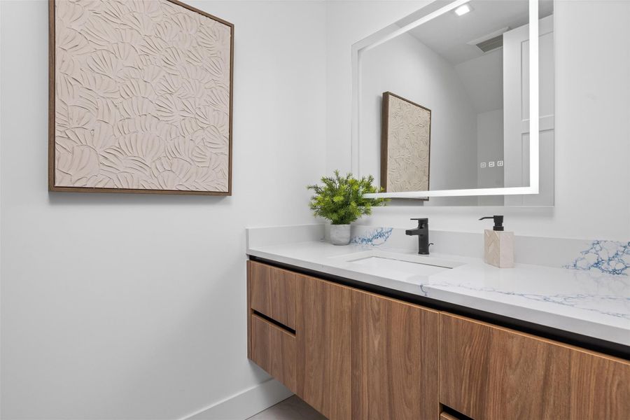 Furnished interior view inside a new home in , Fort Lauderdale (Image 30).