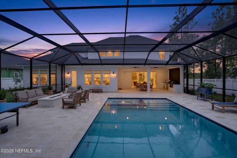 Exterior details and patio area of a home in SilverLeaf, St. Augustine (Image 32).