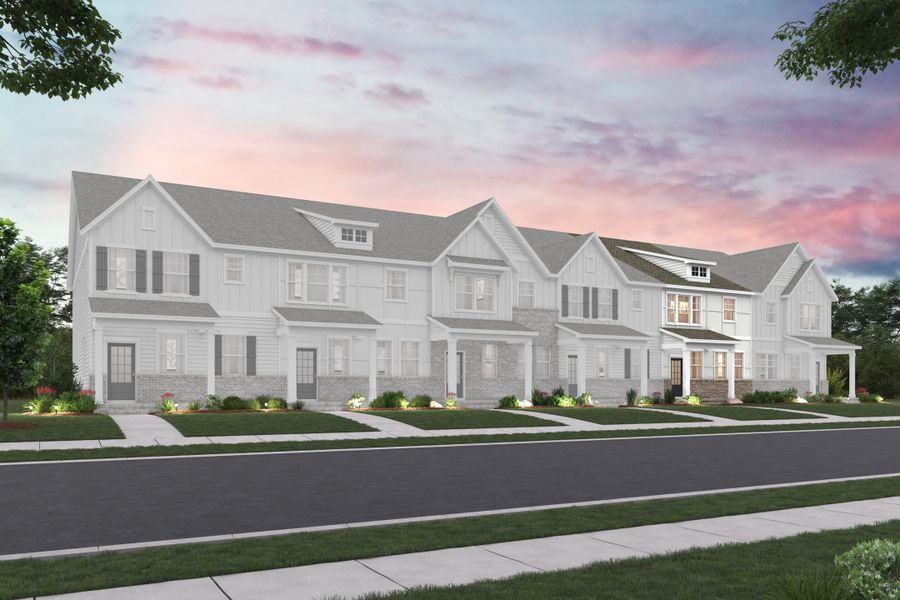 Front exterior of a new home in Stokers Village, Nashville, TN, highlighting curb appeal (Image 1). Front exterior of a new home in Stokers Village, Nashville, TN, highlighting curb appeal (Image 1).