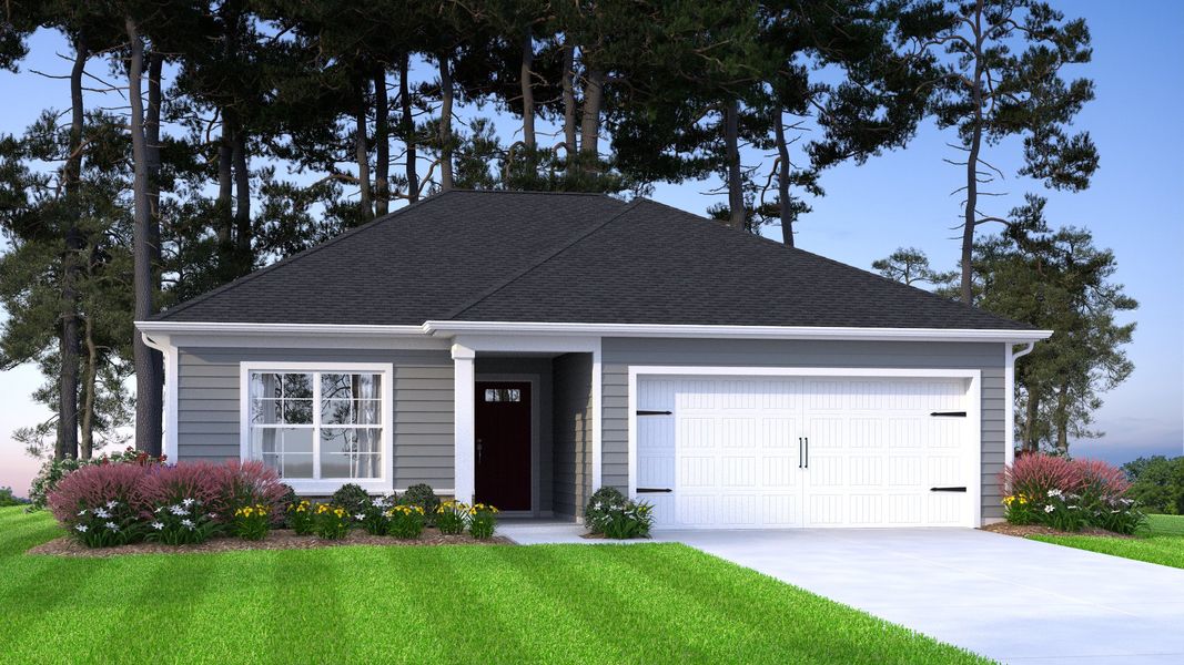 Representative exterior photo of a completed home built from the Spruce B by McGuinn Homes in South Welcome, Greenville, SC (Image 1).