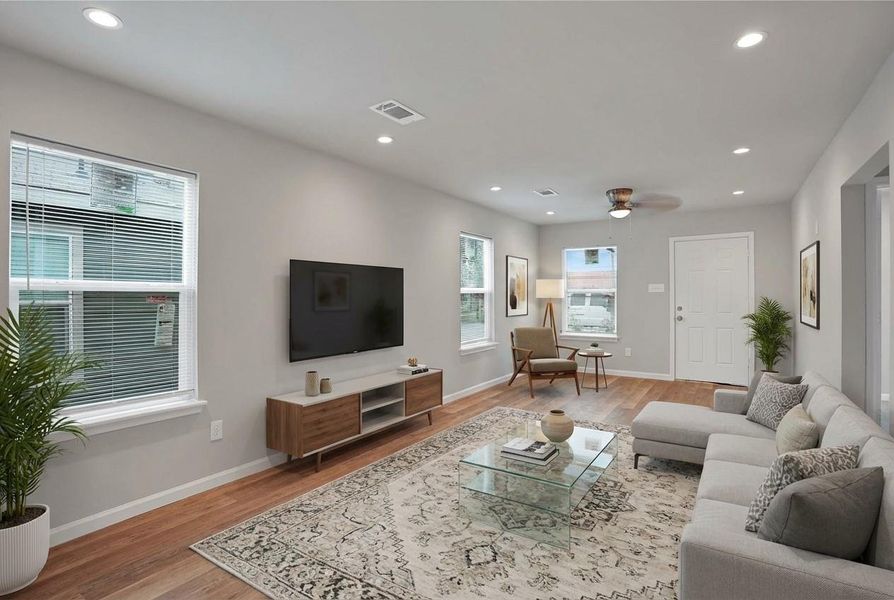 Furnished interior view inside a new home in , Houston (Image 3).