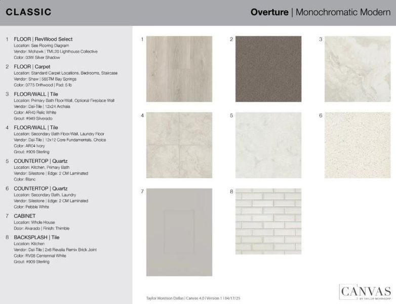 3132 Winecup Road design selections! This home is currently under construction and selections are subject to change.