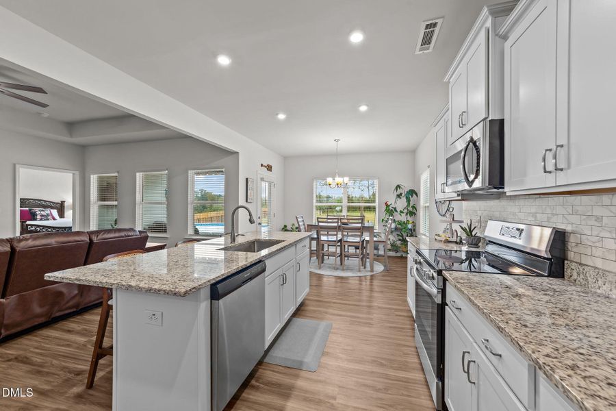 kitchen living bedroom view