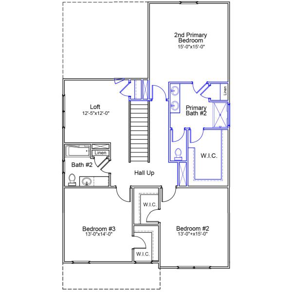 2D floor plan layout of this home in Haynes Park, Columbia, SC (Image 3).