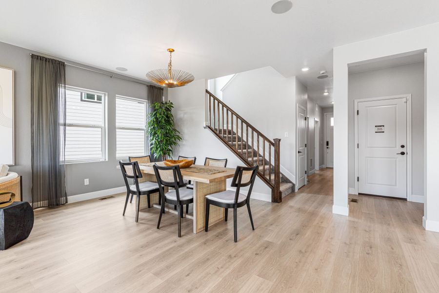 Representative furnished interior of a home built from the Estes by Taylor Morrison in Dawson Trails Town Collection, Castle Rock (Image 13).