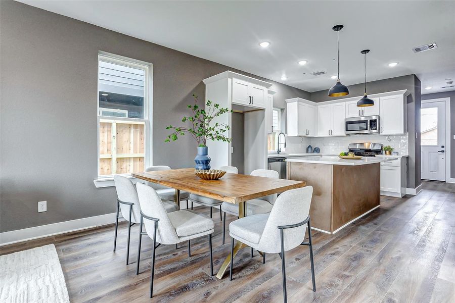 Furnished interior view inside a new home in , Houston (Image 34).
