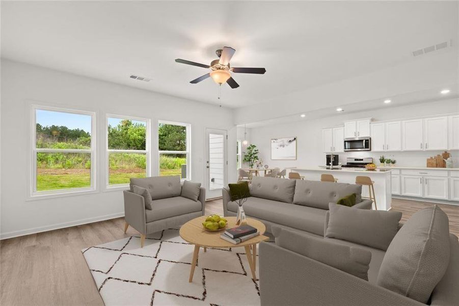 Furnished interior view inside a new home in , Loganville (Image 5).