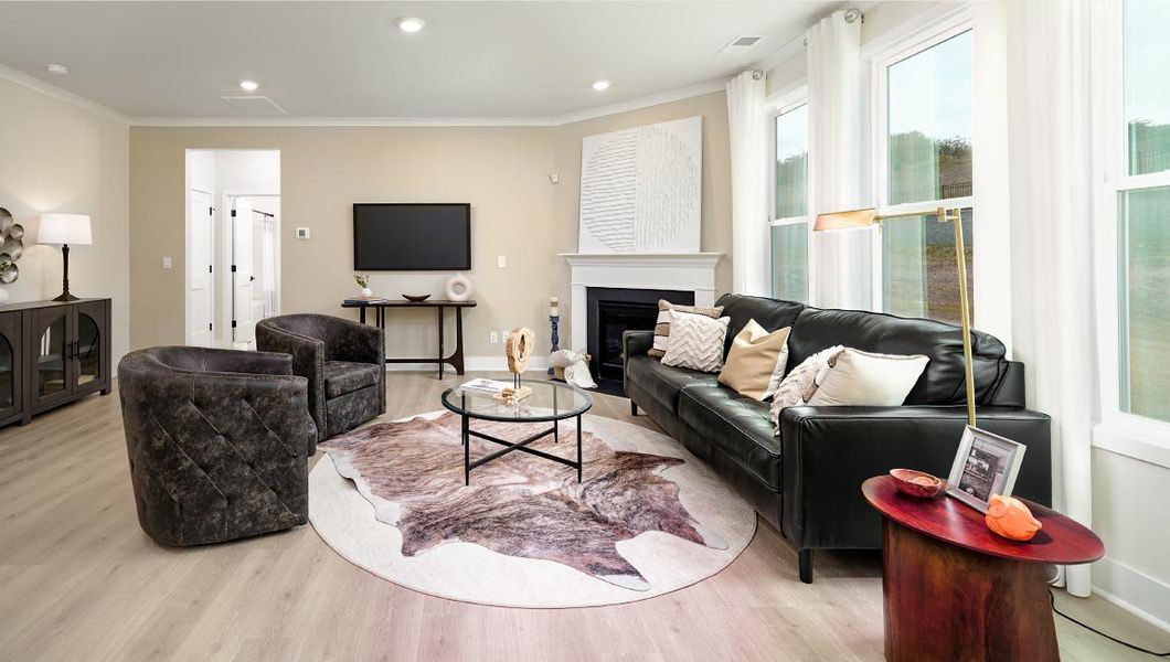 Furnished interior view inside a new home in Sanctuary at Southgate, Indian Trail (Image 11). Furnished interior view inside a new home in Sanctuary at Southgate, Indian Trail (Image 11).
