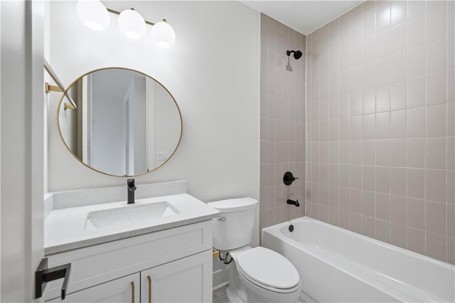 Furnished interior view inside a new home in , Monroe (Image 18).