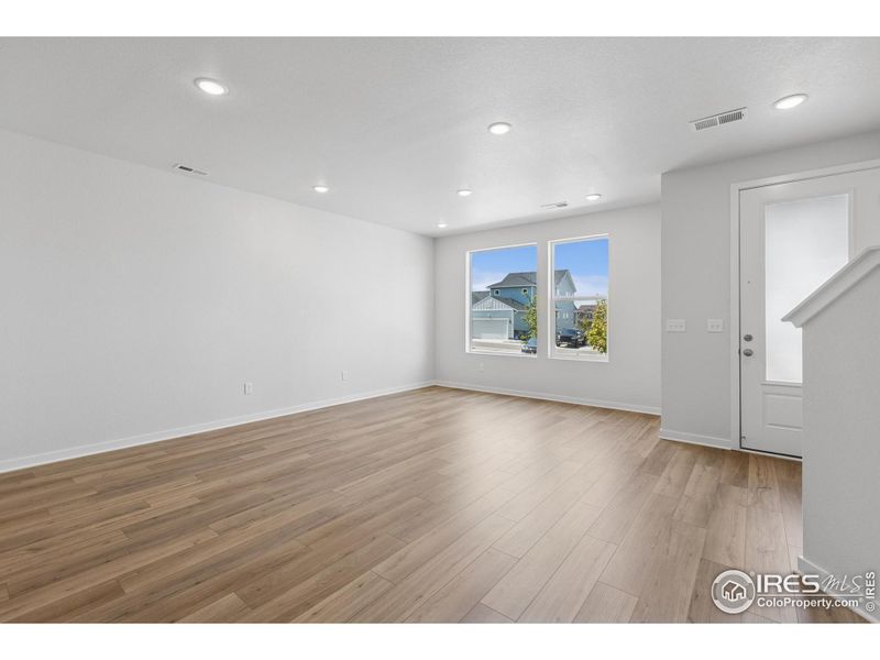 Spacious, unfurnished interior of a new home in Kinston Mainstreet Townhomes, Loveland (Image 33). Spacious, unfurnished interior of a new home in Kinston Mainstreet Townhomes, Loveland (Image 33).