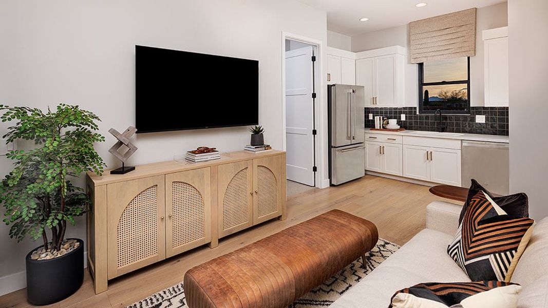 Representative furnished interior of a home built from the Hawthorne by Taylor Morrison in Verdin Capstone Collection, Phoenix (Image 17).